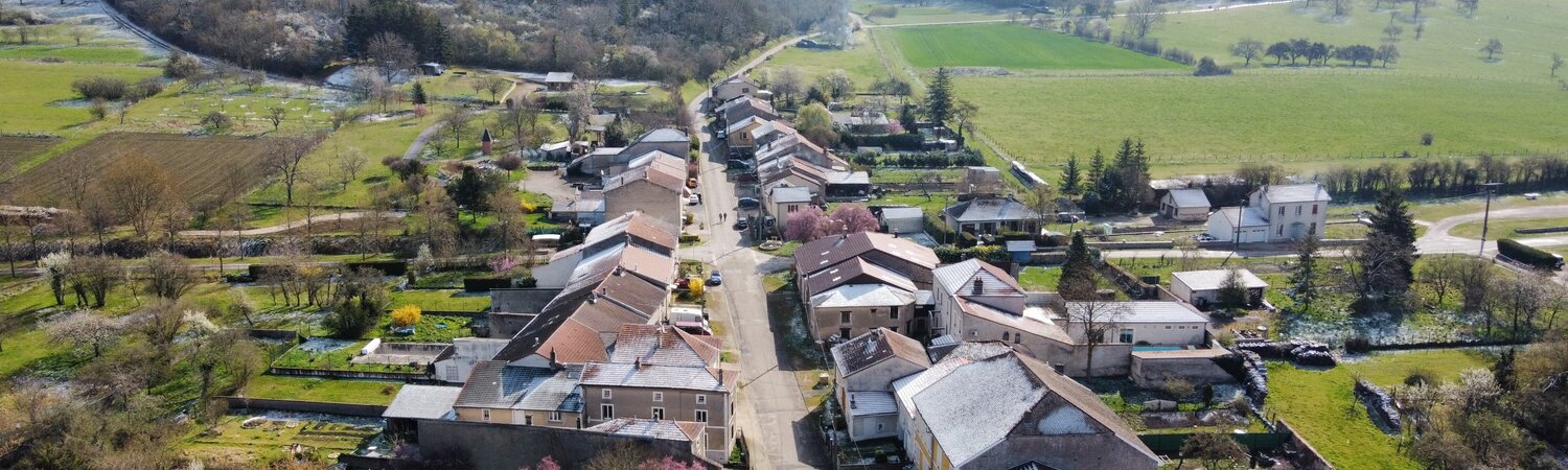 Vue aérienne de Sauvigny