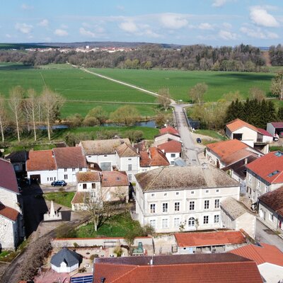 Vue aérienne de Sauvigny