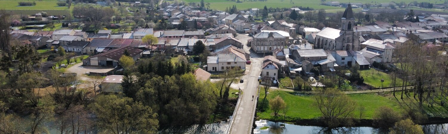 Vue aérienne de Sauvigny