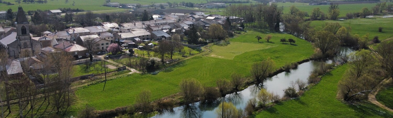 Vue aérienne de Sauvigny