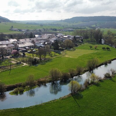 Vue aérienne de Sauvigny