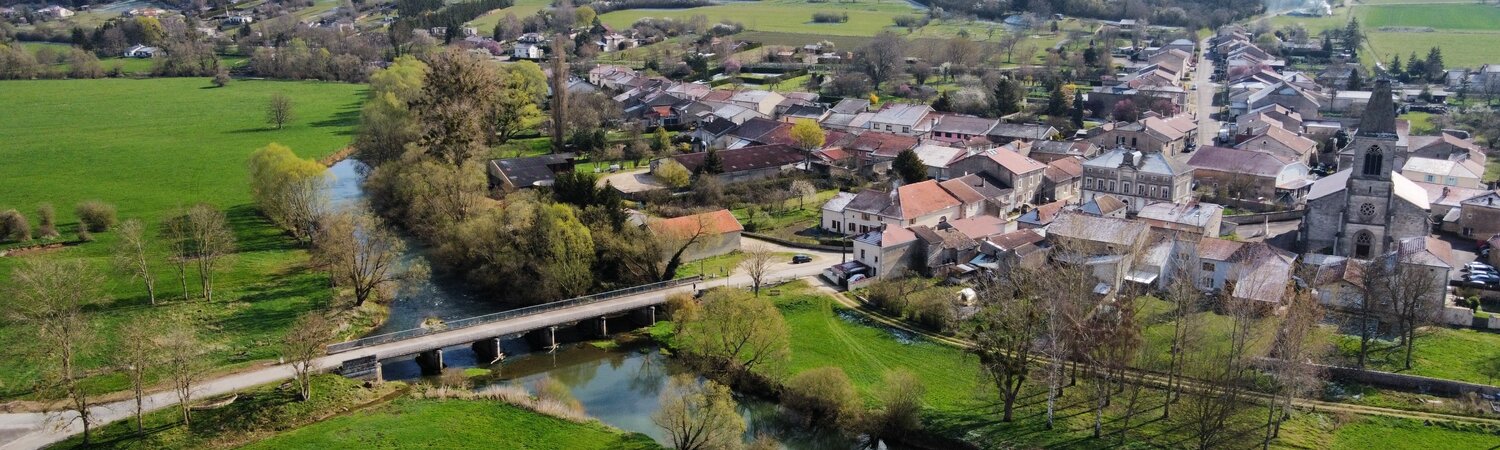 Vue aérienne de Sauvigny