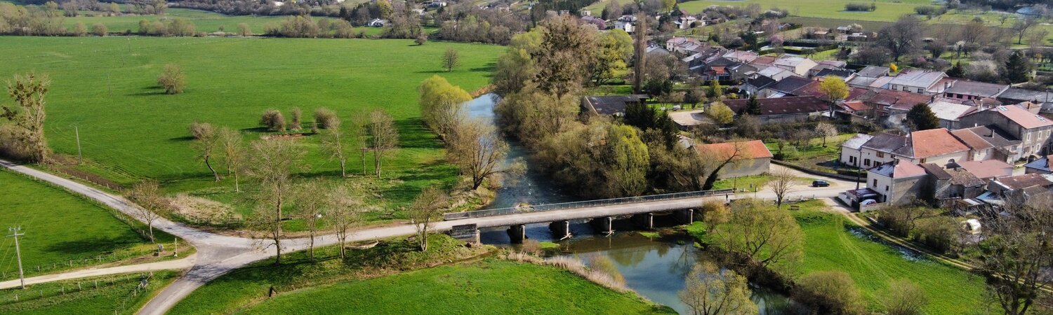 Vue aérienne de Sauvigny