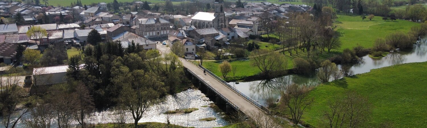 Vue aérienne de Sauvigny